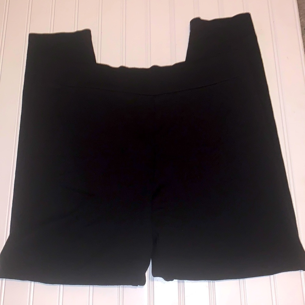 Lou & Grey black skinny pull on comfortable stretchy pants size XL